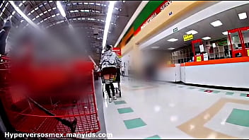 Preview 4 of Xxxcon 2014 - Sin bragas en el supermercado,  exhibit,  hyperversos,  Daniela Hentai