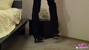 Preview 3 of Teen Chubby Spectical - I have a tight pair of jeans to show you