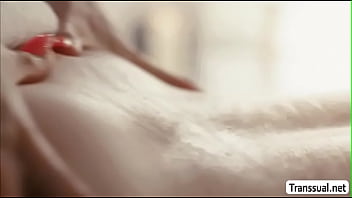 Preview 2 of Black Ra - TS Casey watch TBabe Ella sucks her shecock