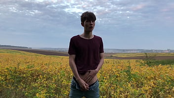 Preview 2 of Mother Rae Son - Hot Boy MASTURBATE OUTDOOR / 23 Cm / Huge DICK / Sexy ABS / Teen Boy / Stud