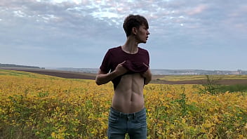 Preview 1 of Mother Rae Son - Hot Boy MASTURBATE OUTDOOR / 23 Cm / Huge DICK / Sexy ABS / Teen Boy / Stud