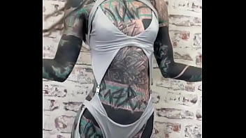 Preview 2 of Almira Whitaker - Do you like this view?  With my tattoo bodysuit and dreadlocks Im sure not for everyone but I love the ink I got f...