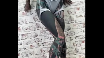 Preview 4 of Almira Whitaker - Do you like this view?  With my tattoo bodysuit and dreadlocks Im sure not for everyone but I love the ink I got f...