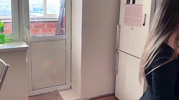 Preview 1 of Sister Brother Love Sexe - Real homemade sex in the kitchen