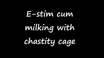 Preview 1 of Sayoko Machimura - E-stim cum milking with chastity cage
