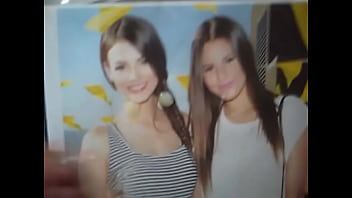 Preview 1 of Hot Sexs Fuck Pussy Mandinggo - Victoria Justice &amp_ Madison Reed Cum Tribute