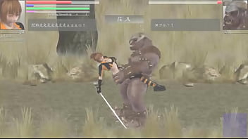 Preview 2 of Ukrainen Deflor - Aya cute hentai girl having sex with monsters men in The Hounds of the blade new gameplay hentai ryona