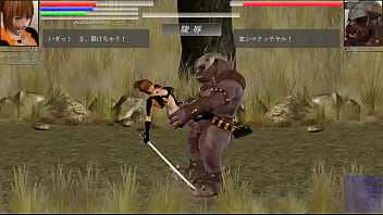 Preview 3 of Ukrainen Deflor - Aya cute hentai girl having sex with monsters men in The Hounds of the blade new gameplay hentai ryona