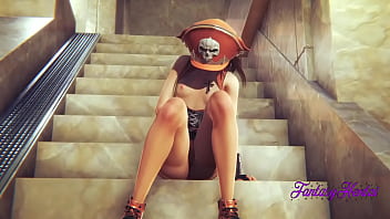 Preview 2 of Desvirgando A Mi Sobrina - Guilty Gear Hentai 3D - May Is fucked in the stairs - Anime Manga Cartoon Asian Japanese Game Porn