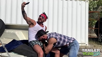 Preview 1 of Tyra Misoux Casting A Guy - TRAILERTRASHBOYS Hunky Vince Parker Raw Breeds Jake Nicola
