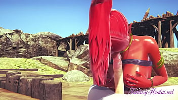 Preview 2 of Dina Dee - Zelda Hentai 3D - Gerudo Girl is fucked in the dessert - Anime manga Japanese game porn