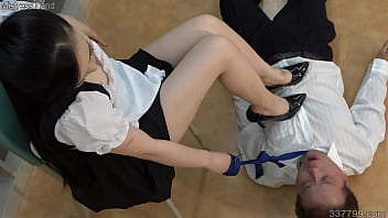 Preview 4 of Joyspron China - Japanese maid costume girl punishes masochistic man