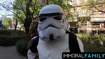Preview 1 of Mira Nova Porn - Stepdad Butt Fucks &amp_ Makes Jennifer Mendez Squirt On Star Wars Day,  Aka May The Fourth Be With You - Immoral Family 4K