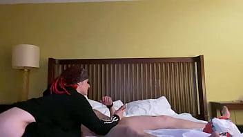 Preview 1 of X Grat - I take the tattoo covered,  red Stripper taken back to the hotel after the club closed.  Big ass twerking,  big tits,  getting face fucked as she smiles for more!