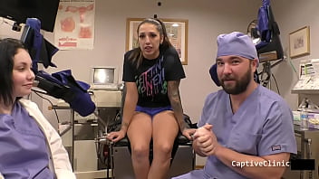 Preview 2 of Gina Sep - Stefania Mafra&#039_s Been Arrested &amp_ Taken To Rikers Jail Complex Where Nurse Lenna Lux Will Strip &amp_ Cavity Search This Tough Badass! Watch The Full 1  Hour Movie Only At BondageClinic! Reup
