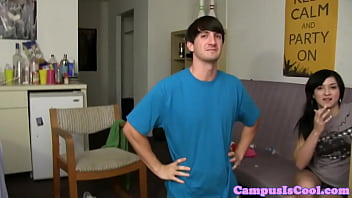 Preview 1 of Fake Neigbour - Real student cum sprayed all over her pussy