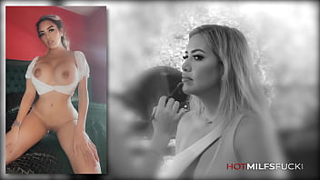 Preview 1 of Natasha And Mia - Sexy MILF Caitlin Bell First Sex On Camera Orgasms While Getting A Big Dick Fucking