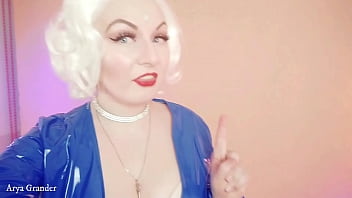 Preview 3 of Dating For Love Or Money - Selfie Video in PVC clothes Arya Grander sexy MILF - Arya Grander