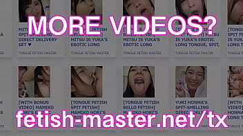 Preview 4 of Filthy Black Lezdoms - Japanese Asian Tongue Spit Face Nose Licking Sucking Kissing Handjob Fetish - More at fetish-master.net