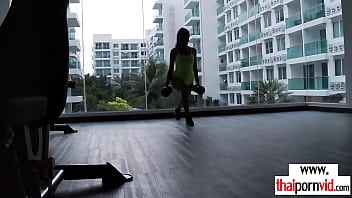 Preview 1 of Berna Butt - Amateur Thai teen Cherry fucked hard by BWC after a tough workout session