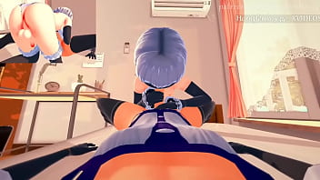 Preview 3 of Party Ra Raf - Type S sucking Femboy cock (Nier Automata)