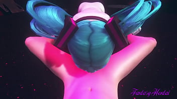 Preview 1 of Is My Hot Mom - Vocaloid Hentai 3D - POV Miku Blowjob in a Striptease Club