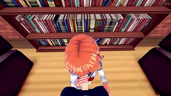 Preview 2 of Masked Old - POV mouth fucking Takanashi Kiara and feeding her your cum - Hololive Hentai.