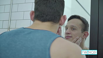 Preview 1 of Real Son Fuck Drunk Mom Homemade - Horny Fuck Boy Luke Playing With His Long Hard Cock In The Bathroom!