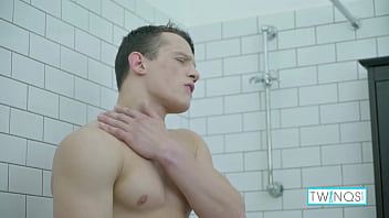 Preview 4 of Real Son Fuck Drunk Mom Homemade - Horny Fuck Boy Luke Playing With His Long Hard Cock In The Bathroom!