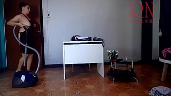 Preview 1 of Euftat Lesbian - The boss fucks the kinky,  depraved secretary in the mouth. Naked secretary in an apron. ENF
