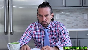 Preview 1 of Son Watch Video - Stepdad banging his sexy hot stepdaughter Lily Larimar