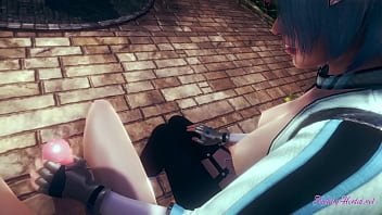 Preview 1 of Hot Mom Xxx 2017 - Genshin Impact Hentai 3D - POV Eula handjob,  blowjob and cowgirl