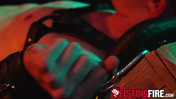 Preview 1 of Ngentot Sambil Jilat Ketek - Submissive Grant Ducati takes a crop and electroshocks cattle prodder in the dungeon