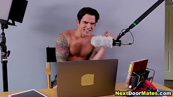 Preview 2 of Full Hd Pronster Videos - Hot gay guy opens his youtube channel