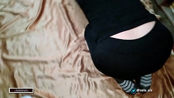 Preview 1 of Sex Videos Dogs - Provocando a mi papi para que meta toda su verga y hacerme correr... me pongo ha hacer yoga delante de el y se le antoj&oacute_ mi culo