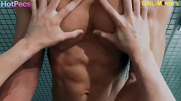 Preview 3 of Pumping Tv - Hot Pec worship and nipple play in the shower!