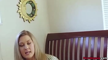 Preview 1 of Lesbian Older Younger - Cute Blonde Stepsister Addison Lee Fucked Hard By Stepbrother
