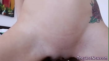 Preview 3 of Shione Cooper Threesome - Cute blonde teen riding and sucking