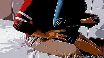 Preview 2 of Reshma Superb Sex - Mi Cu&ntilde_ada Caliente Quiere Aprender a Jugar Videos Juegos Sentada en mis Piernas Parte 1 - Version Cartoon