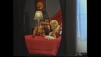 Preview 4 of Taboo Guessing - Curious blonde maid  Sharon Kane was going looking through her mistress&#039_  private things when robber in the mask (Sharon Mitchell) appeared and pressured her into  spreading her legs for muff diving_ tensions ran high when houseowner  came to the roo