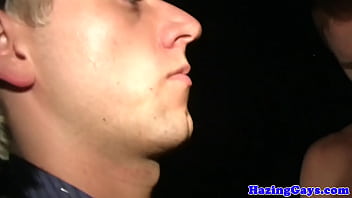 Preview 3 of Japanse Squirt And Son - Pledging students jerking and sucking cock