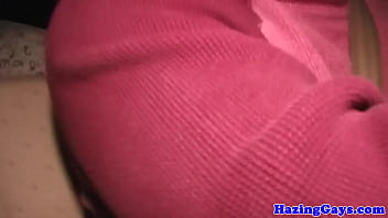 Preview 1 of Japanse Squirt And Son - Pledging students jerking and sucking cock