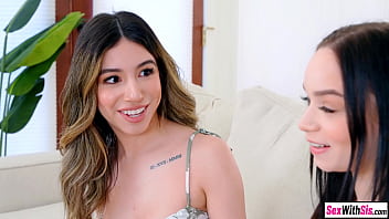 Preview 2 of Litle Asia - Babysitter threesome with big cock stud and his tiny teen stepsis