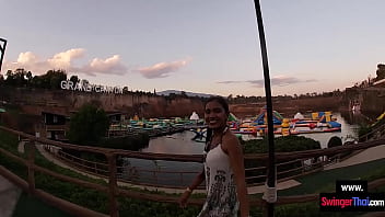 Preview 1 of Xxxtubes Only - Asian teen amateur waterpark fun and horny sex with boyfriend afterwards