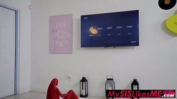 Preview 2 of Big Boos Hot Sister - MySISLikesME - When Peter Green realizes that his stepsister Harlow West has been stood up,  he instantly tries to comfort her and make her feel better.