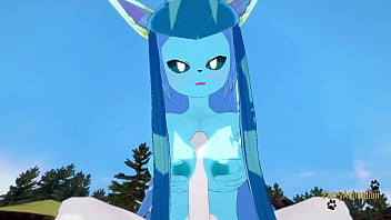Preview 1 of Telugu Teachers Student Xnxx - Pokemon Hentai Furry Yiff 3D - POV Glaceon boobjob and fucked with creampie by Cinderace