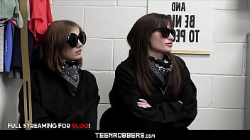 Preview 1 of Wwxnww M - Pervert Guard Fucking Two Sluts Teens -