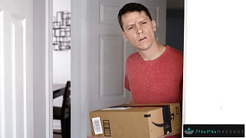 Preview 1 of Lick Me From Head To Toe - NuruMassage Masseuse Dana DeArmond Rides The Delivery Guy