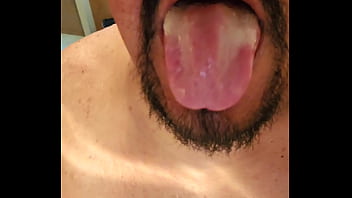 Preview 4 of Fuck As Hole - Me taking my own load down my throat