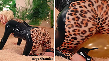 Preview 4 of Muslim Mulaji Six - Sexy big ass fetish kinky MILF Arya Grander teasing in latex